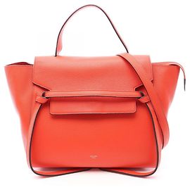 Céline Belt Bag Mini Rot Leder Rot
