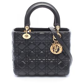 Bolsa Christian Dior Lady Dior Cannage Preto