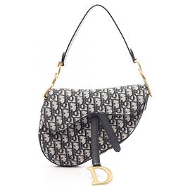 Borsa Saddle Christian Dior Nero Beige Blu navy