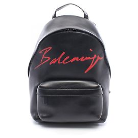 Balenciaga Everyday Backpack Black Red
