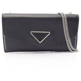 Mini bolsa de ombro Prada Triangle Preto