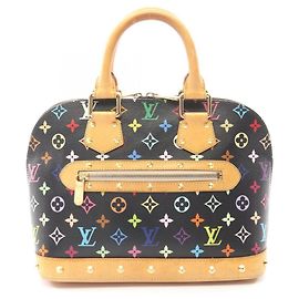Sac à main Louis Vuitton Alma Monogram Multicolor Noir Noir Multicolore