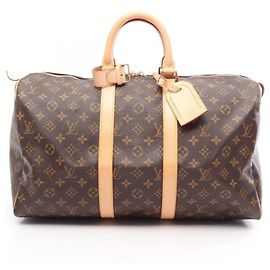 Louis Vuitton Keepall 45 Boston Bag Marrom Monograma