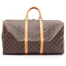 Bolsa Boston Louis Vuitton Keepall 55 Marrom Monograma