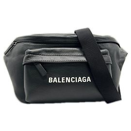 Balenciaga Leather Sling Bag Black