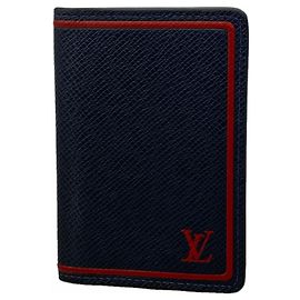 Louis Vuitton Navy Blue Card Case Navy blue