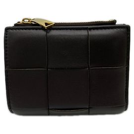 Cartera Bi-fold Cassette Small Bottega Veneta Castaño