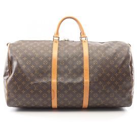 Bolsa Boston Louis Vuitton Keepall 60 Monogram Marrom Monograma