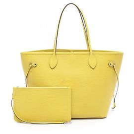 Sac cabas Louis Vuitton Neverfull MM en cuir Epi Autre Jaune