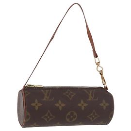 LOUIS VUITTON Monogram Papillon Pouch LV Auth BA14314 Monogram