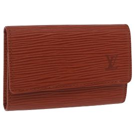 LOUIS VUITTON Epi Multicles 6 Key Case Brown M63813 LV Auth 186605A Brown