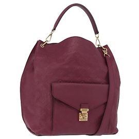 LOUIS VUITTON Borsa a Spalla Monogram Empreinte Metis Rosso Vinaccia M40813 Auth ka5209V Bordò