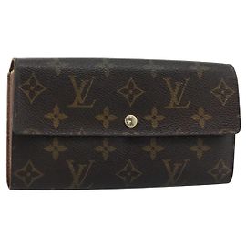 LOUIS VUITTON Monogram Portefeuille Sarah Long Wallet M61734 LV Auth bs36109 Monogram