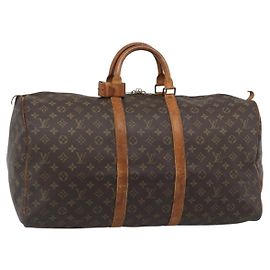 LOUIS VUITTON Sac Boston Monogram Keepall 55 M41424 LV Auth 190419 Monogramme