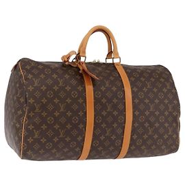 LOUIS VUITTON Sac Boston Monogram Keepall 55 M41424 LV Auth 190413V Monogramme