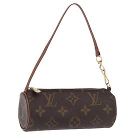 LOUIS VUITTON Monogram Papillon Pouch LV Auth BA14315 Monogram