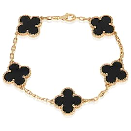 Bracelet Vintage Alhambra en or jaune et onyx Van Cleef & Arpels Autre