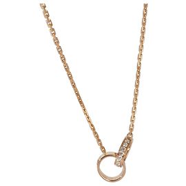 Collier Love en or rose et diamants Cartier Autre