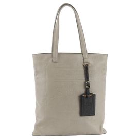 Bulgari Bvlgari Collezione Ledertasche Grau