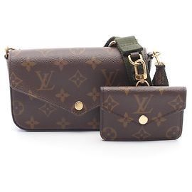 Louis Vuitton Multi Pochette Felicie Marrone Verde Monogramma