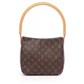 Bolsa de Ombro Louis Vuitton Looping MM Marrom Monograma