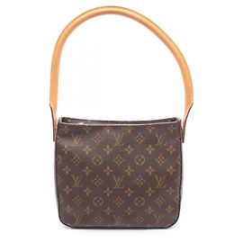Borsa a Spalla Louis Vuitton Looping MM Marrone Monogramma