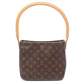 Bolsa de Ombro Louis Vuitton Looping MM Marrom Monograma