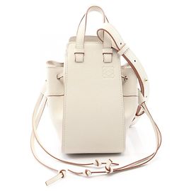 Loewe Hammock Drawstring Bag Mini 2-Way Handbag White