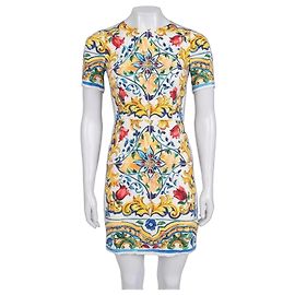 Stunning Dolce & Gabbana White Silk Floral Dress IT40/S Pre-owned Other