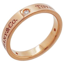 Anello Tiffany & Co. a fascia piatta con diamanti Altro