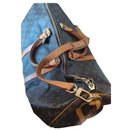 Louis Vuitton Keepall 55 Monogram Canvas Travel Bag Brown Monogram