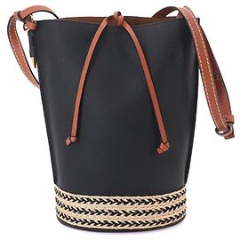 Borsa a tracolla a secchiello LOEWE Gate Marrone Nero