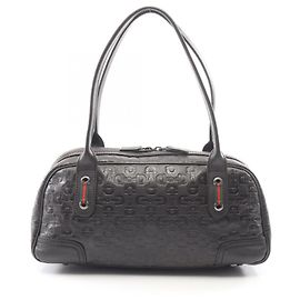 Bolsa Gucci Sherry Line em couro marrom e multicolorido Marrom Multicor