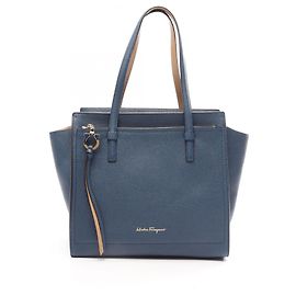 Sac cabas Amy Gancini Salvatore Ferragamo Bleu