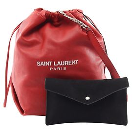 Bolsa TEDDY da Saint Laurent Paris com pochette Vermelho