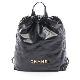 Chanel 22 Large Backpack/Handbag Black