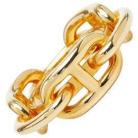 Hermès Anel para lenço Hermes Legato Chaine d'Ancre Dourado