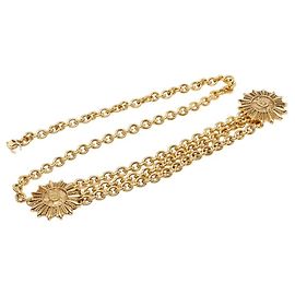 Cinturón de cadena Chanel Coco Mark Dorado