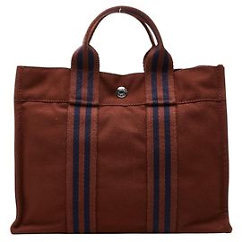 Hermès Borsa Hermes Fourre-Tout PM Marrone