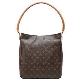 Borsa a Spalla Louis Vuitton Monogram Looping GM Marrone