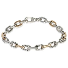 Pulseira de corrente Madison David Yurman 1/5 em ouro amarelo 18K e prata de lei Outro