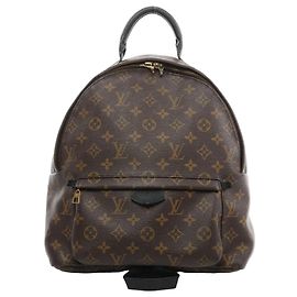 Mochila Louis Vuitton Palm Springs MM Monogram Canvas Marrom M44874 Marrom