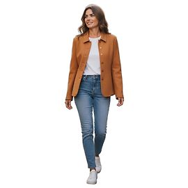 Kurt Geiger Geiger Mustard Boiled Wool Short Jacket Mustard