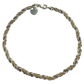 Pulseira de elos torcidos Tiffany & Co. Prata Dourado