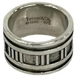 Tiffany & Co Anello largo Tiffany Vintage Atlas Argento