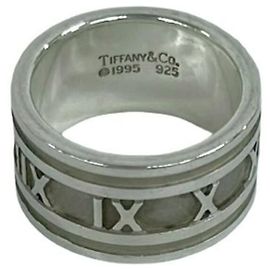 Tiffany & Co Tiffany Vintage Atlas Wide Band Ring Silber
