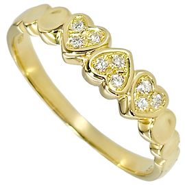 Christian Dior Herzring aus 18K Gelbgold mit Diamant Golden