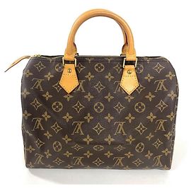 Sac à main Louis Vuitton Speedy 30 Marron Monogramme
