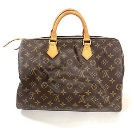 Bolso Louis Vuitton Speedy 35 Castaño Monograma