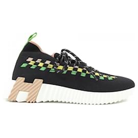 Hermès Sneaker Flex Knit Hermes Nero Verde Giallo